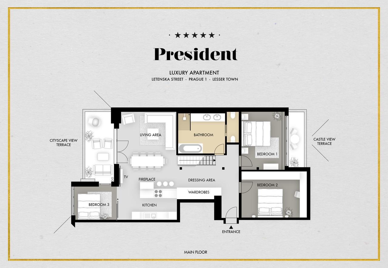 President Apt By Prague Castle, Views מראה חיצוני תמונה